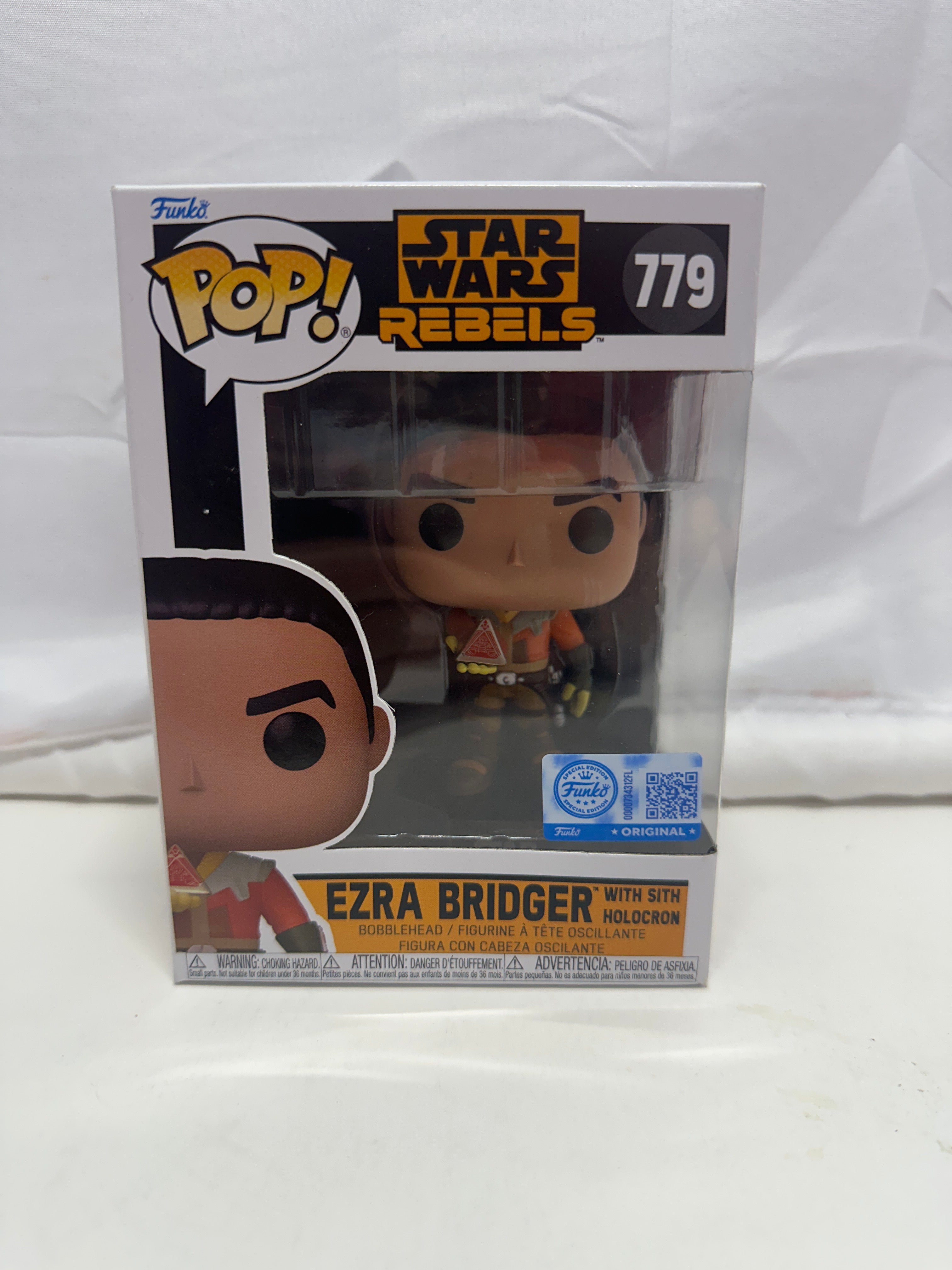 Funko Pop Star Wars Rebels Ezra Bridger w/ Sith Holocron Vinyl Figure #779