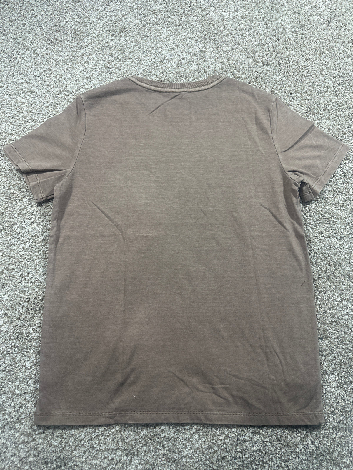 Cat & Jack kids ash brown classic pocket T-shirt, size L 10/12
