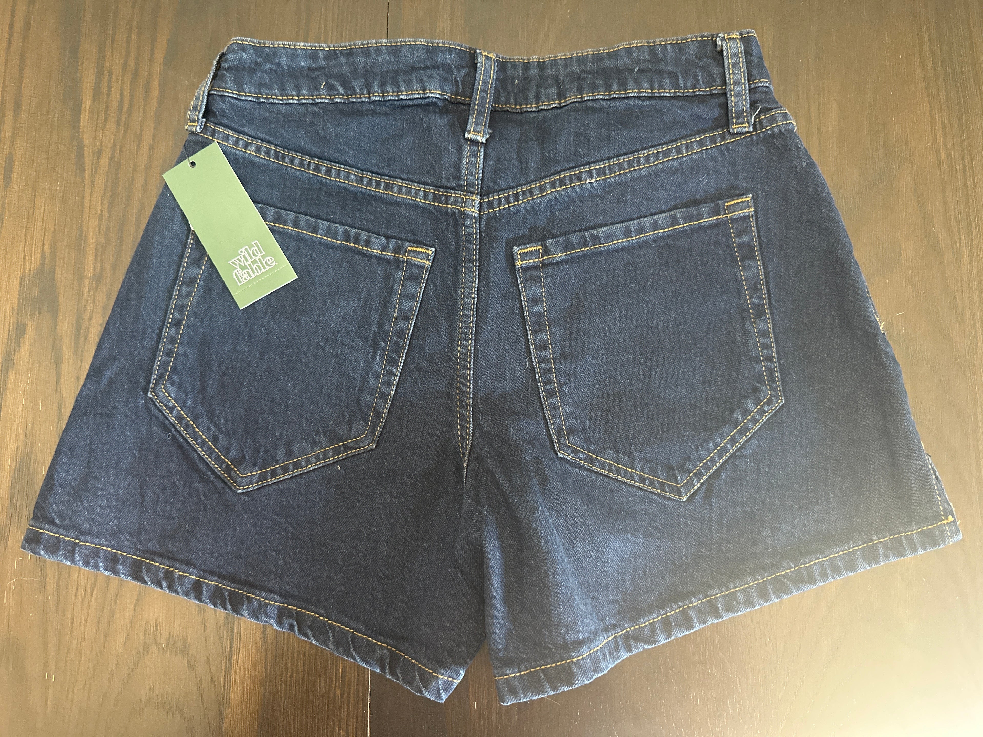 Women's Mid-Rise Midi Denim Shorts – Low Stretch