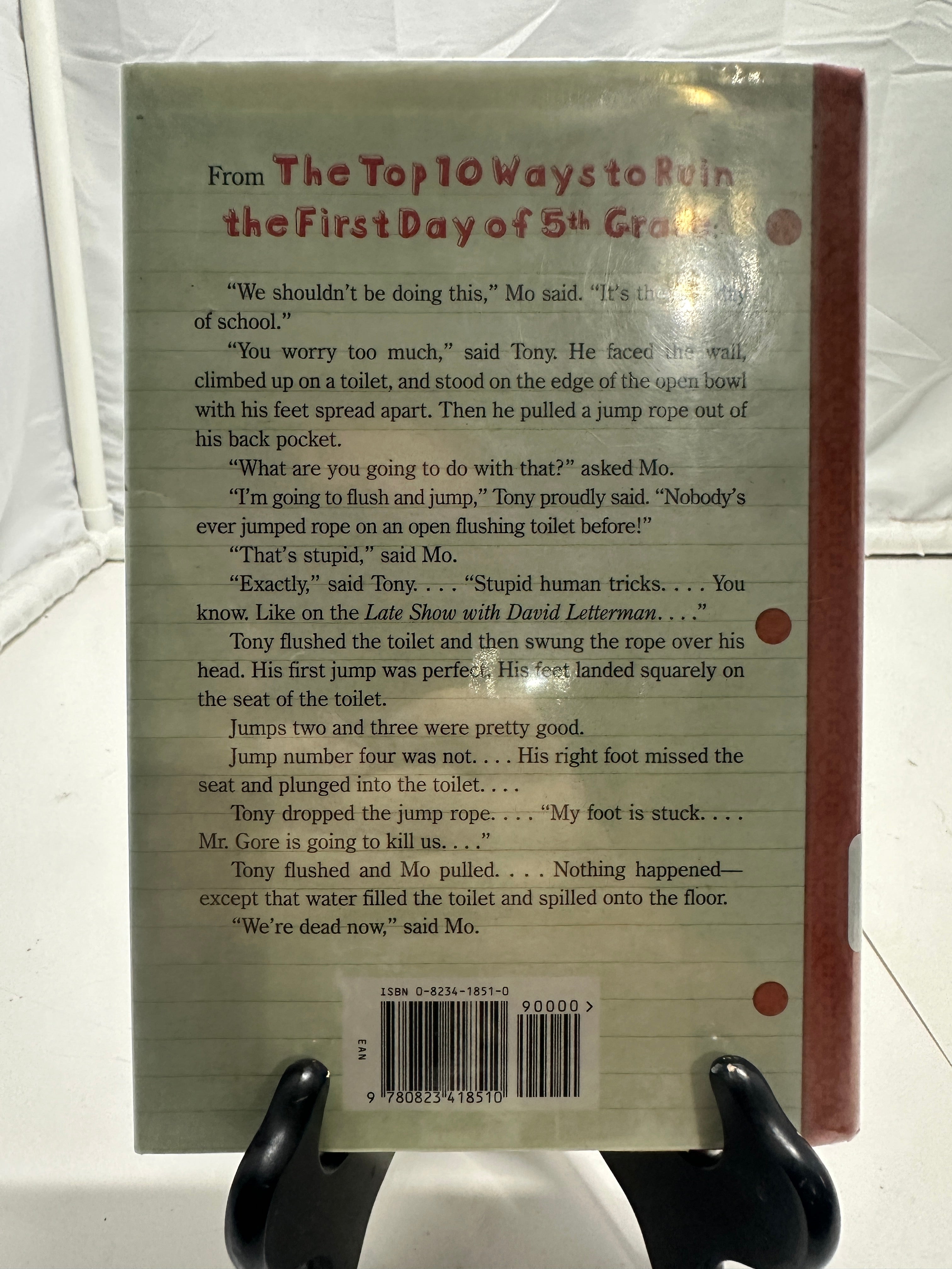 The Top 10 Ways to Ruin the First Day of 5th Grade by Kenneth Derby Hardcover Ch