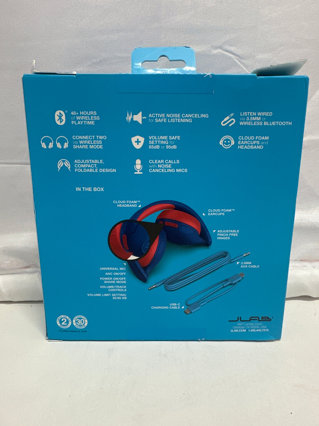 JLab JBuddies ANC 2-in-1 Wireless + Wired Kids Headphones