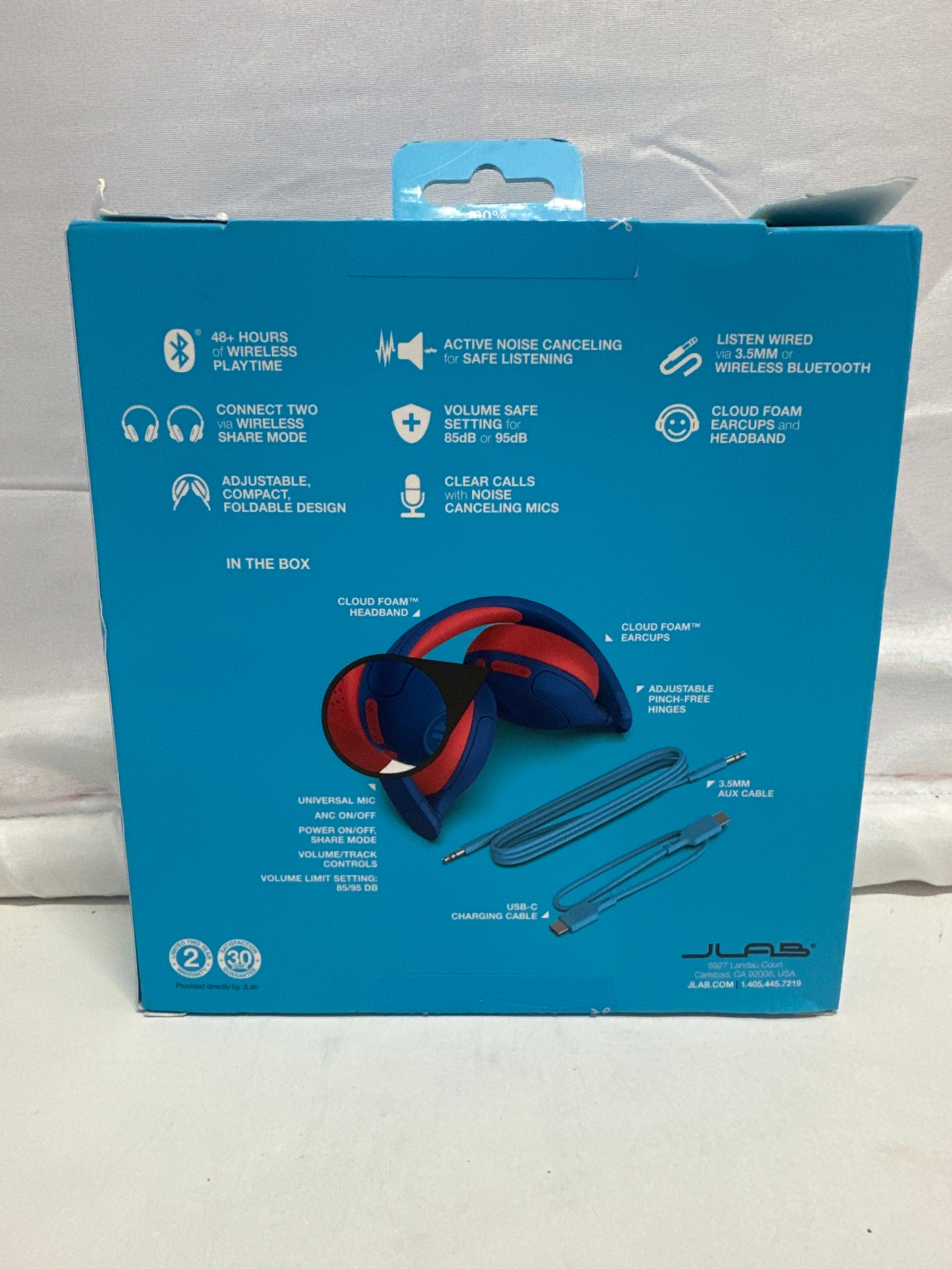 JLab JBuddies ANC 2-in-1 Wireless + Wired Kids Headphones
