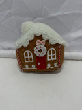 Holiday Gingerbread House Plush Décor