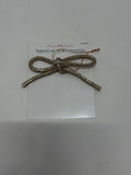 Rhinestone Bow Ornament – Gold Tone (1 Count)