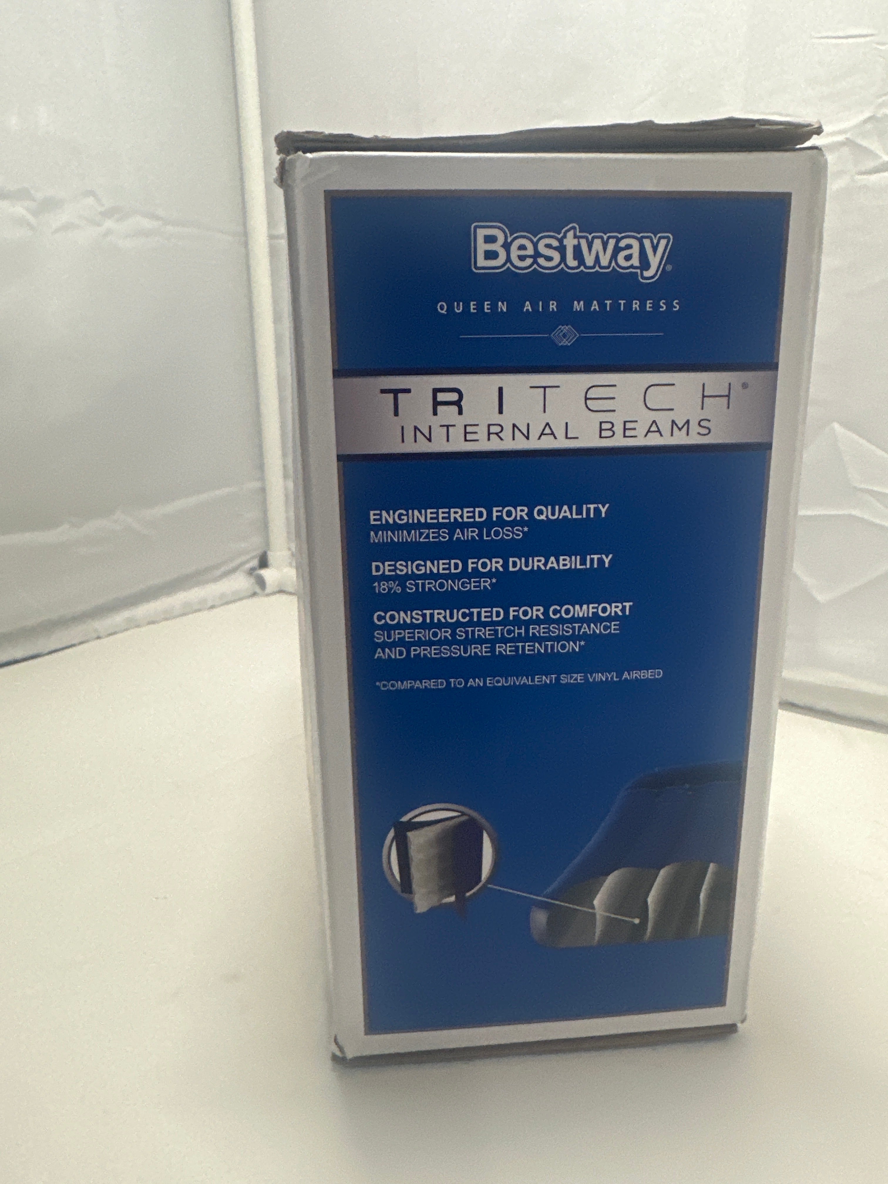 Bestway Queen 12" Air Mattress with Built-In Pump – Model #67937E