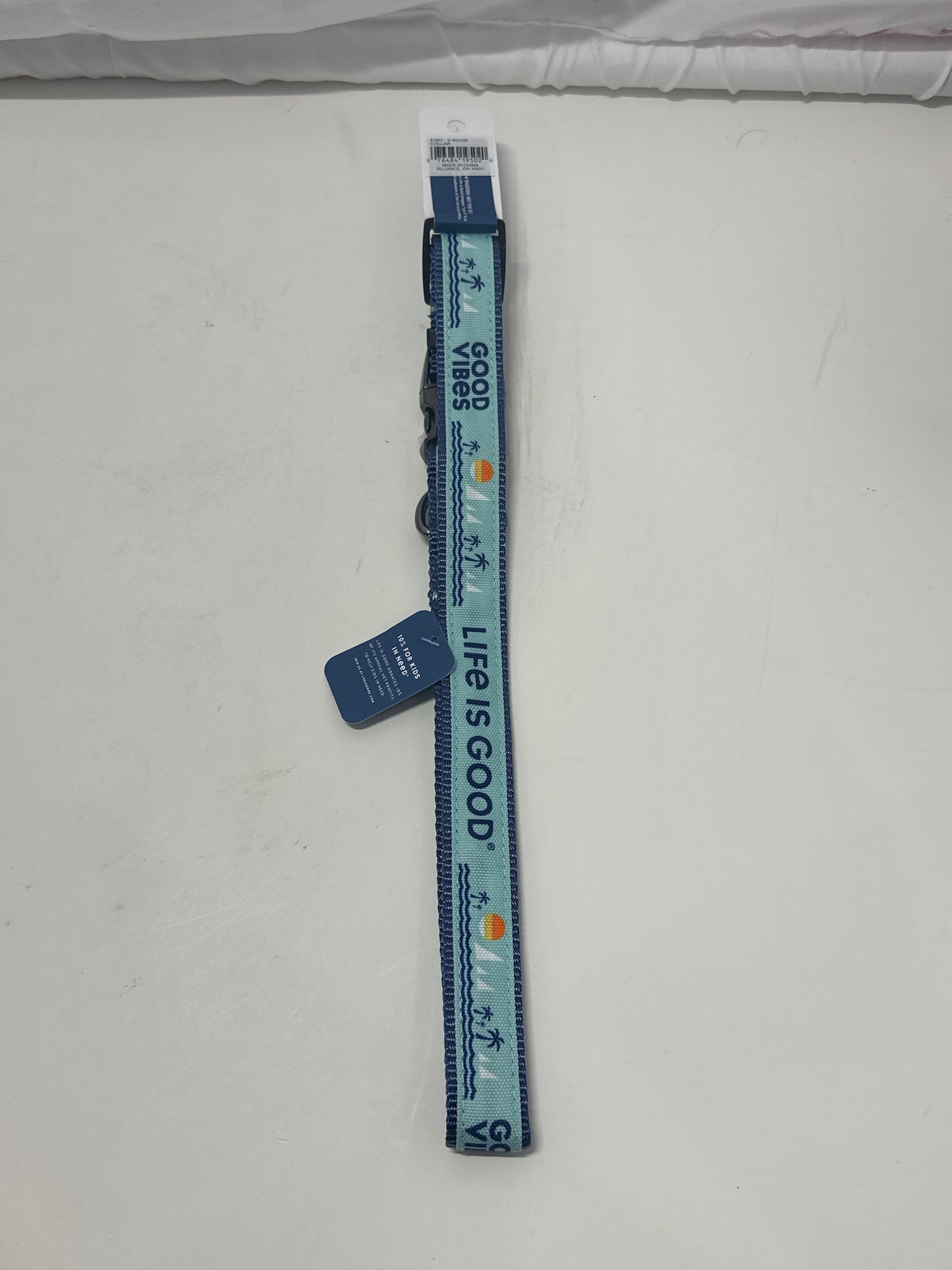 Life Is Good Dog Collar – Beach Graphic Large