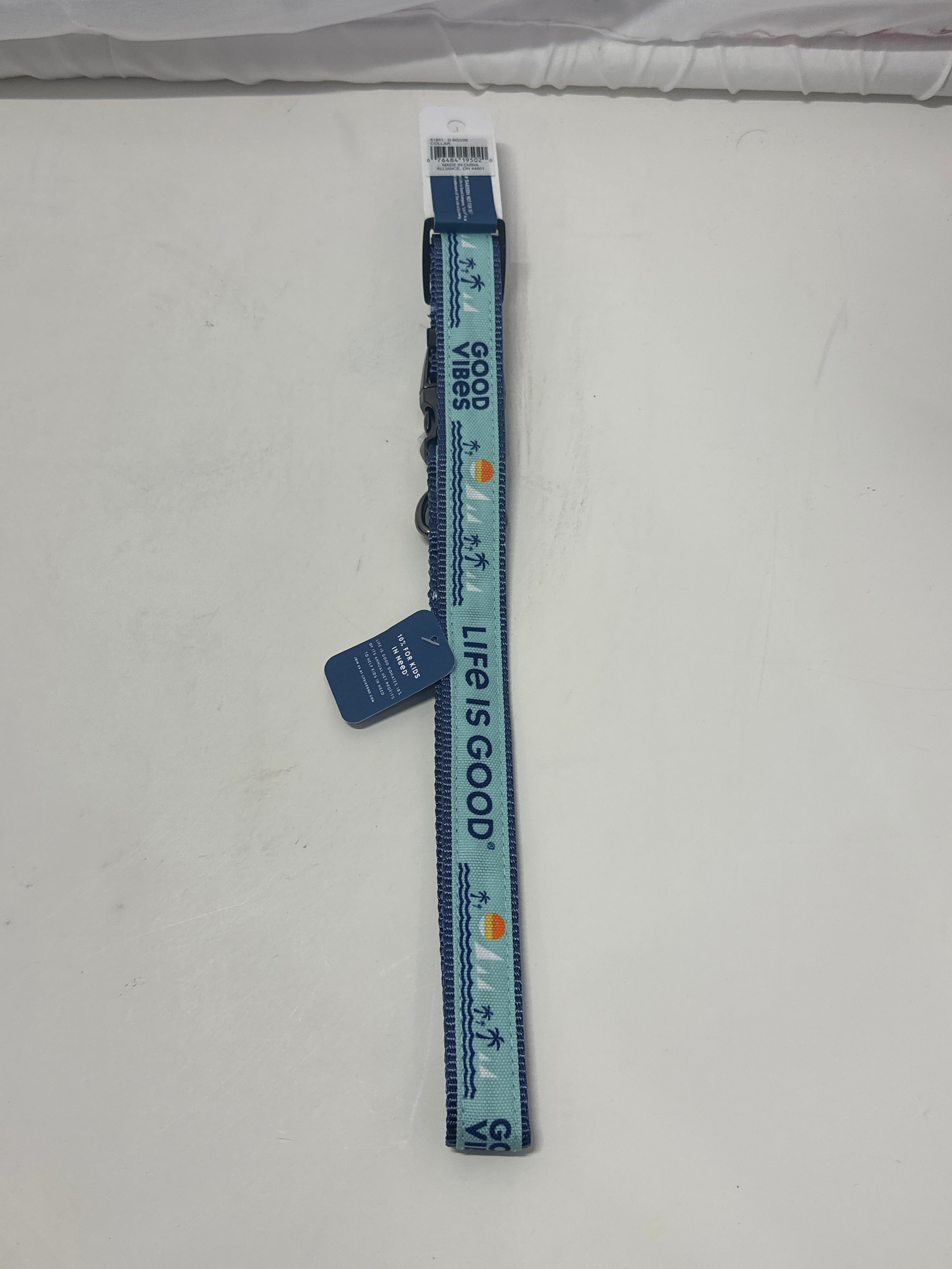 Life Is Good Dog Collar – Beach Graphic Large