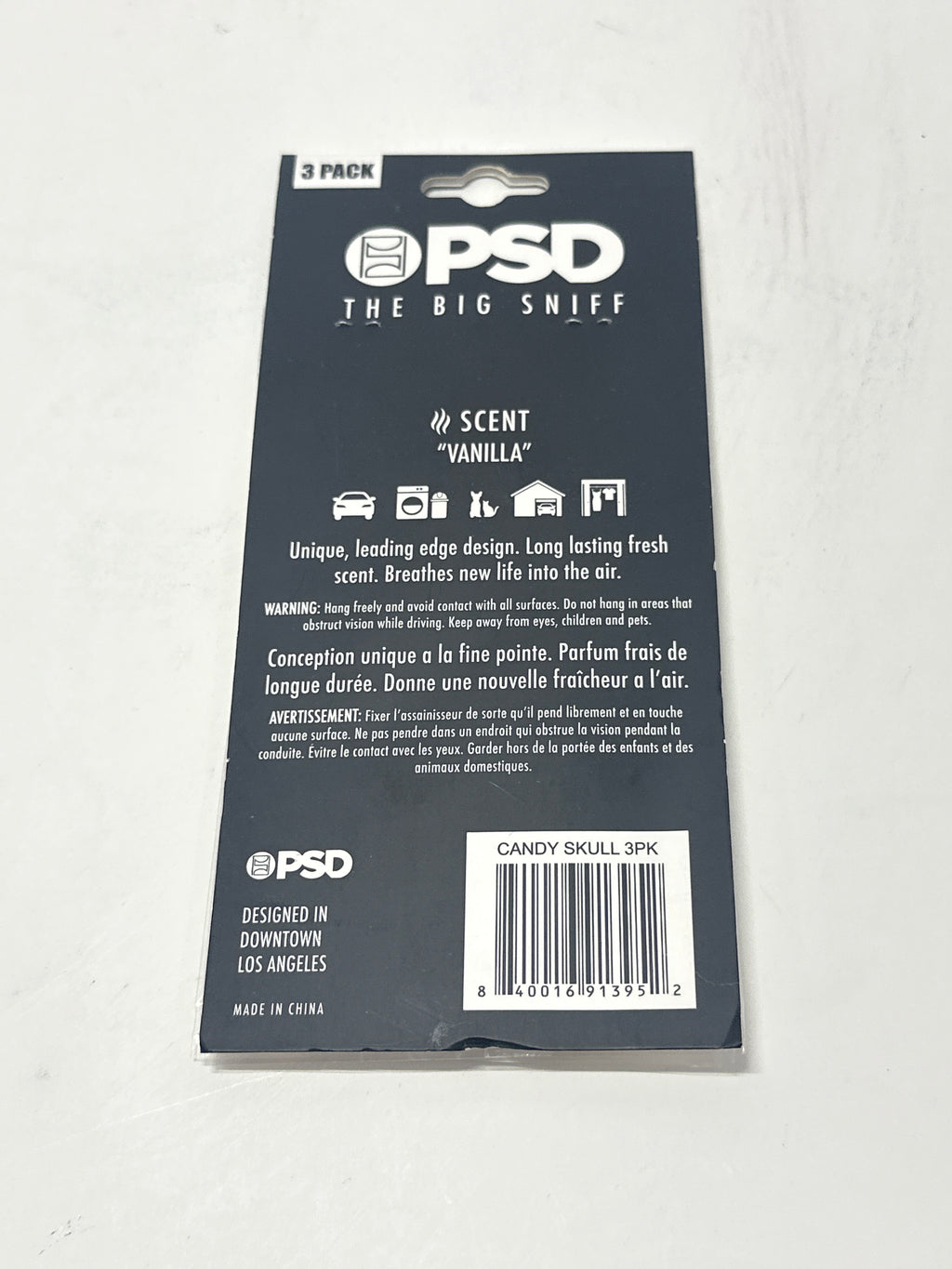 PSD The Big Sniff Candy Skull 3-Pack Air Freshener – Vanilla