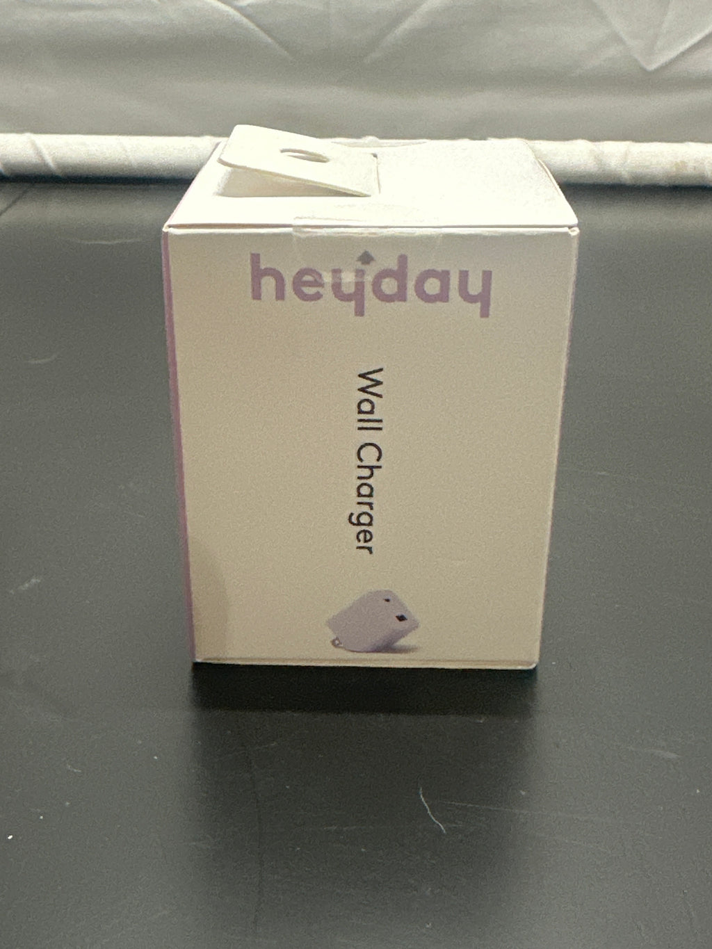 heyday purple dual-port wall charger side packaging