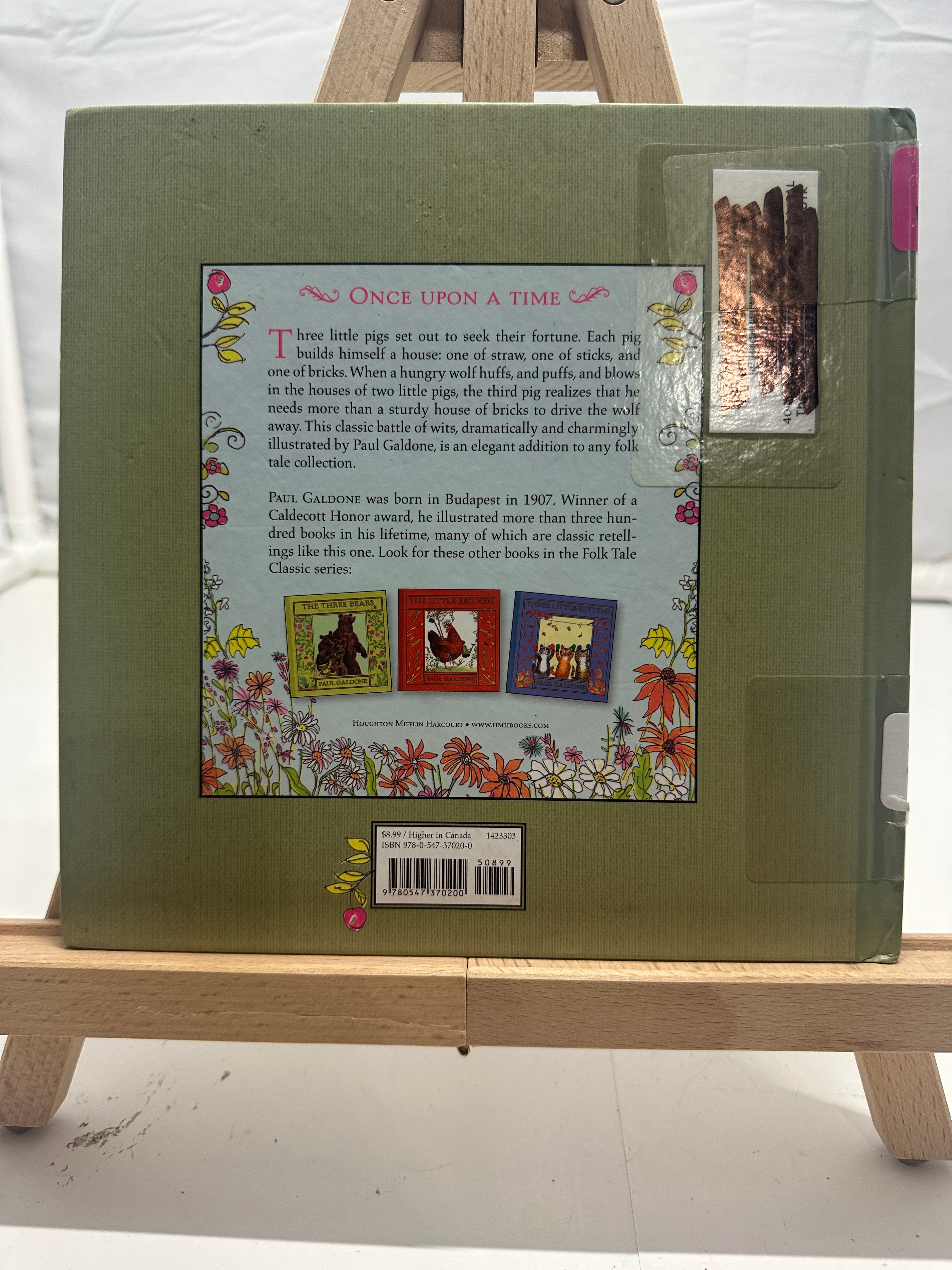 The Three Little Pigs by Paul Galdone Hardcover Children