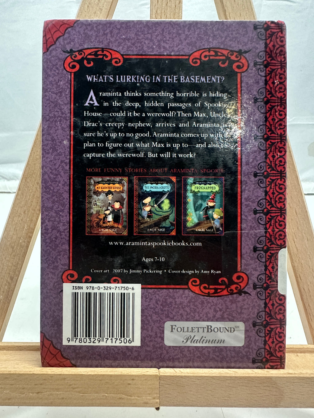 Araminta Spookie 4: Vampire Brat  by Angie Sage Hardcover Children