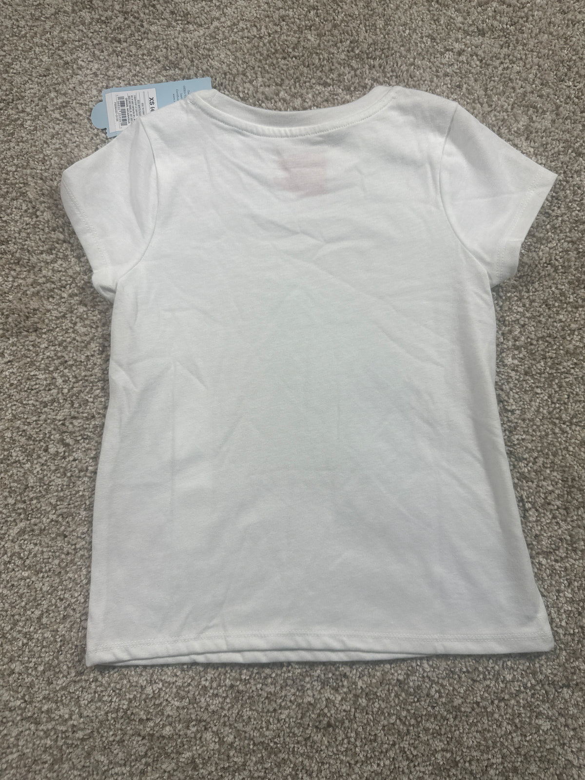 Cat & Jack Eco White Classic Short Sleeve T Shirt Size XS (4/5) - photo 3