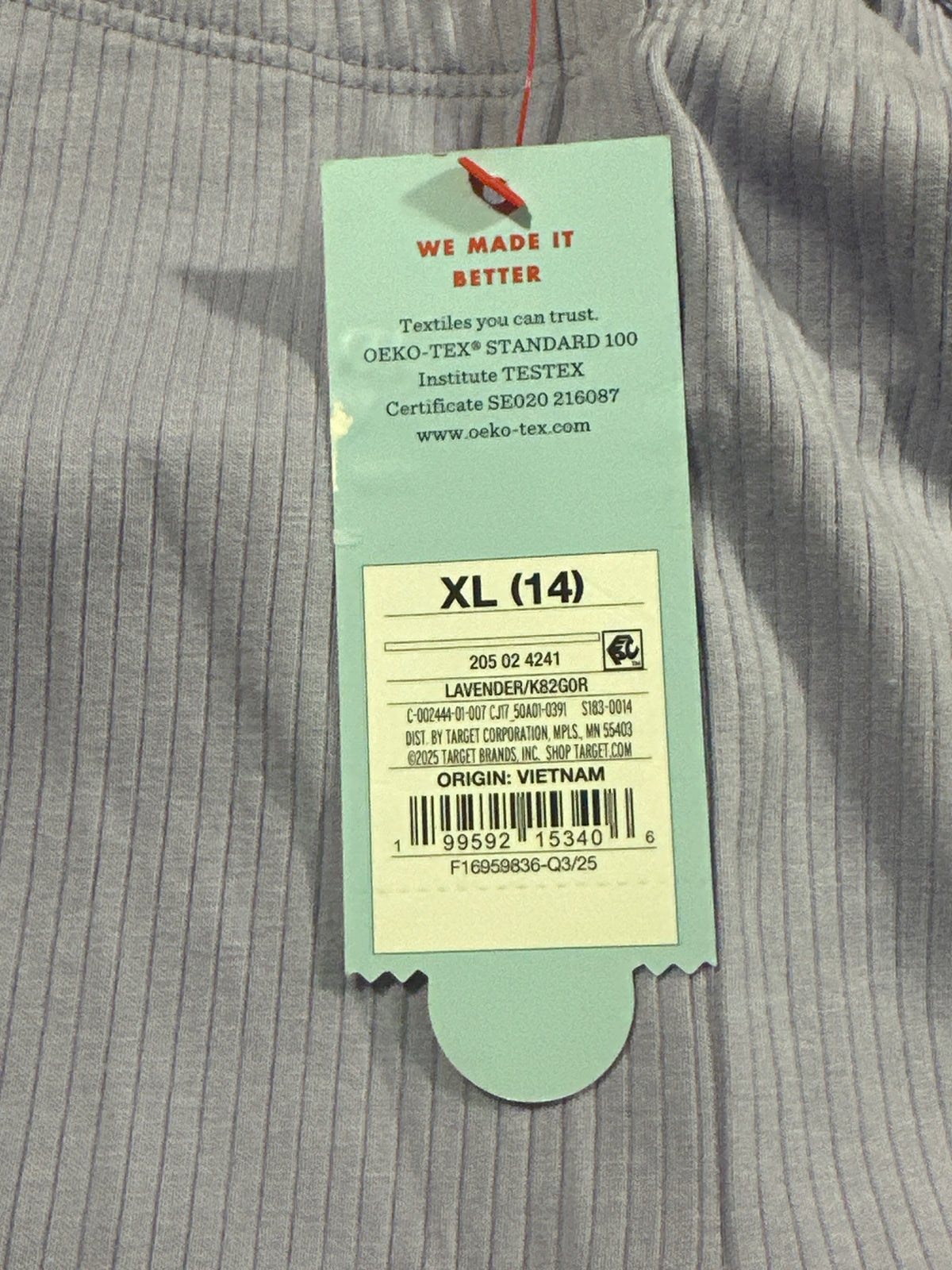 Cat & Jack Lavender Ribbed Leggings Size XL (14) - photo 5