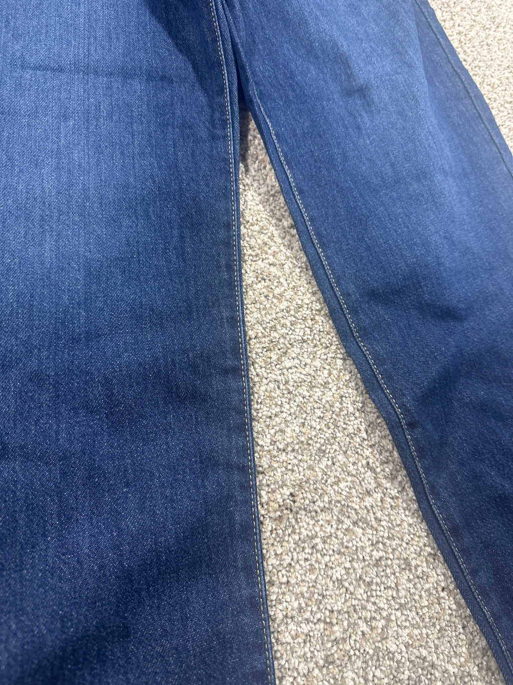 Cat & Jack boys dark-wash baggy adjustable-waist jeans size 10 Husky