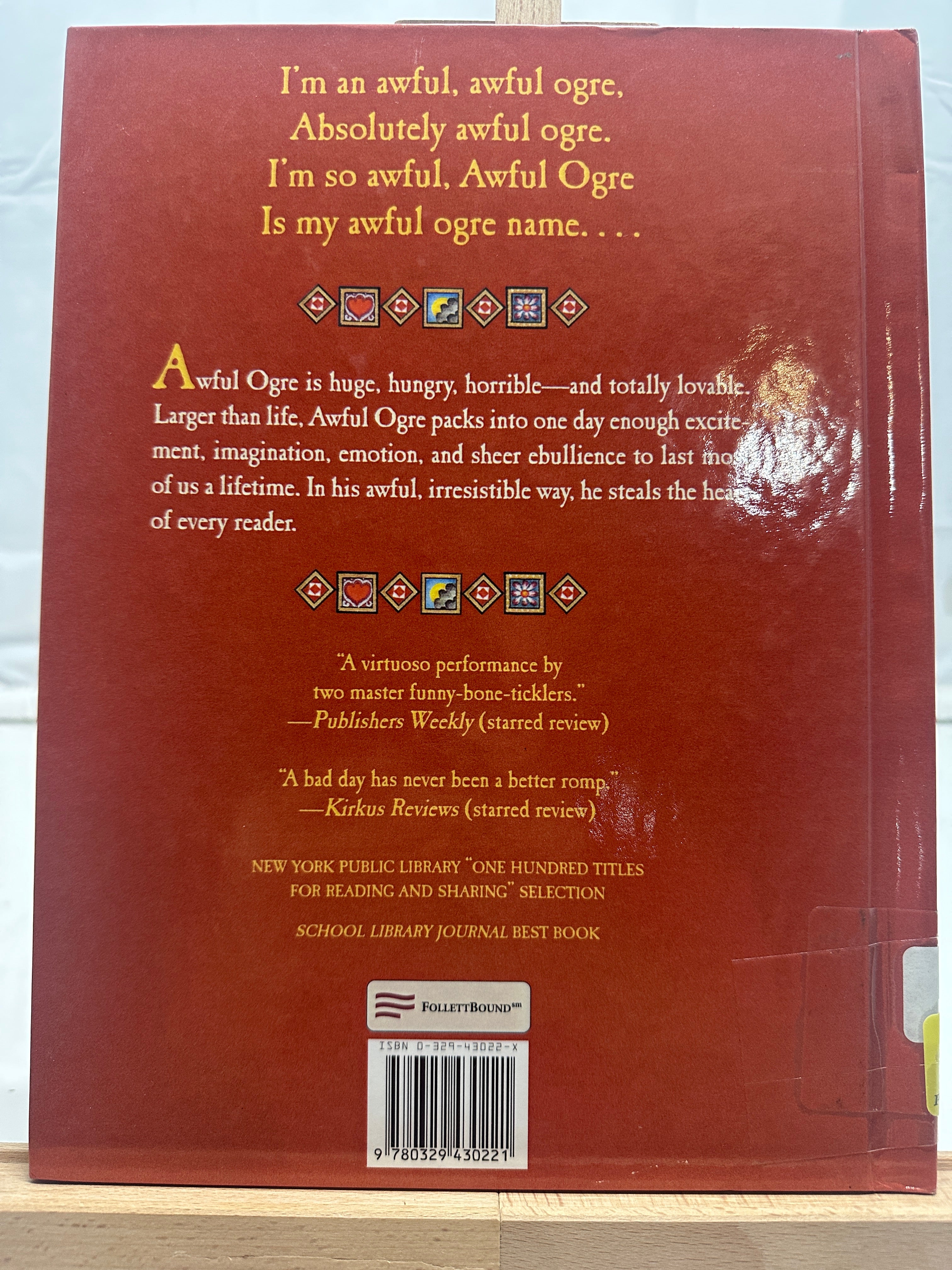 Awful Ogre's Awful Day by Jack Prelutsky Hardcover Children