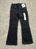 Cat & Jack girls black mid rise pull-on flare jeans, size 4