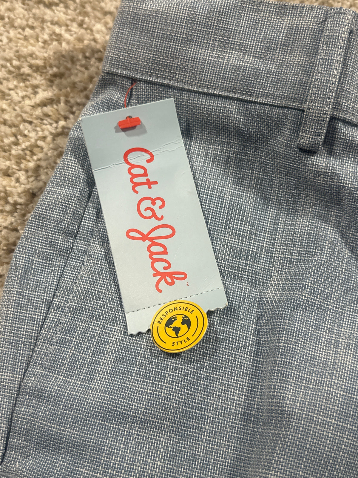 Cat & Jack girls blue woven dress pants, size 8