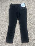 Cat & Jack girls black adjustable waist super stretch jeggings, size XS 4/5