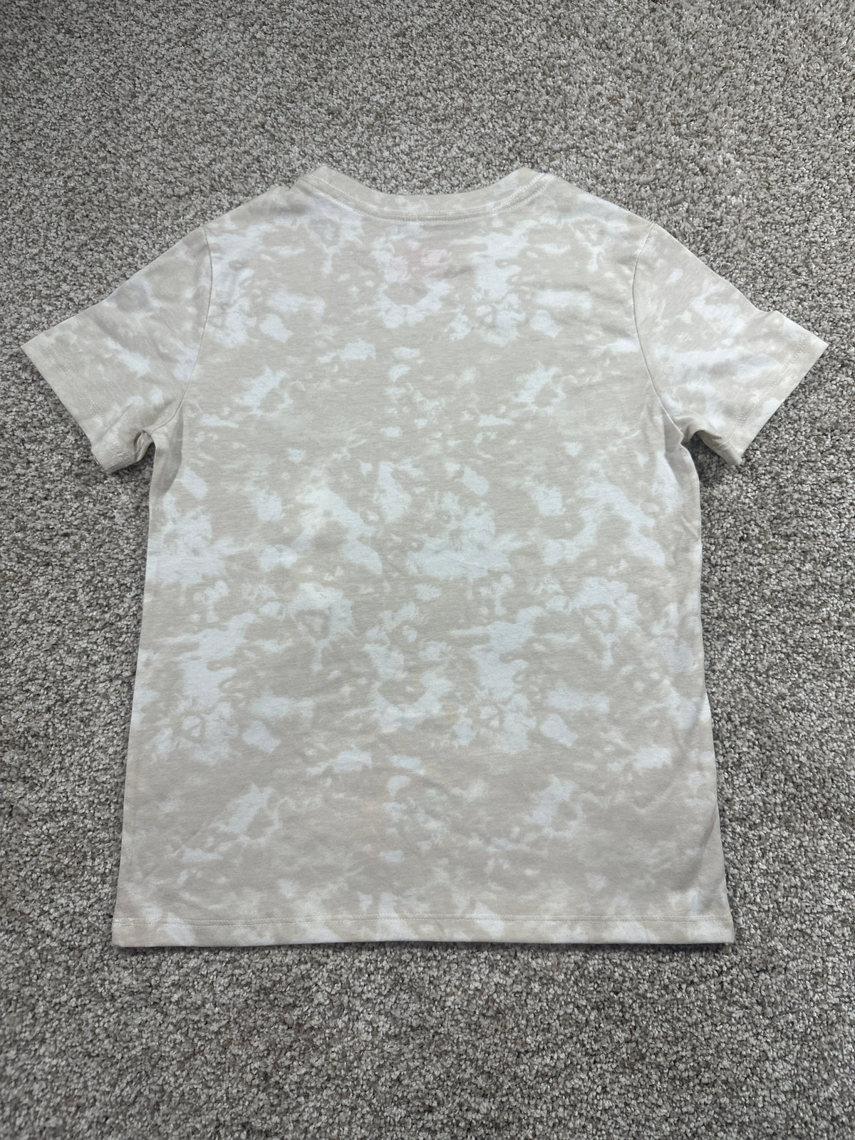Cat & Jack kids neutral tie dye classic short sleeve T-shirt, size M 8