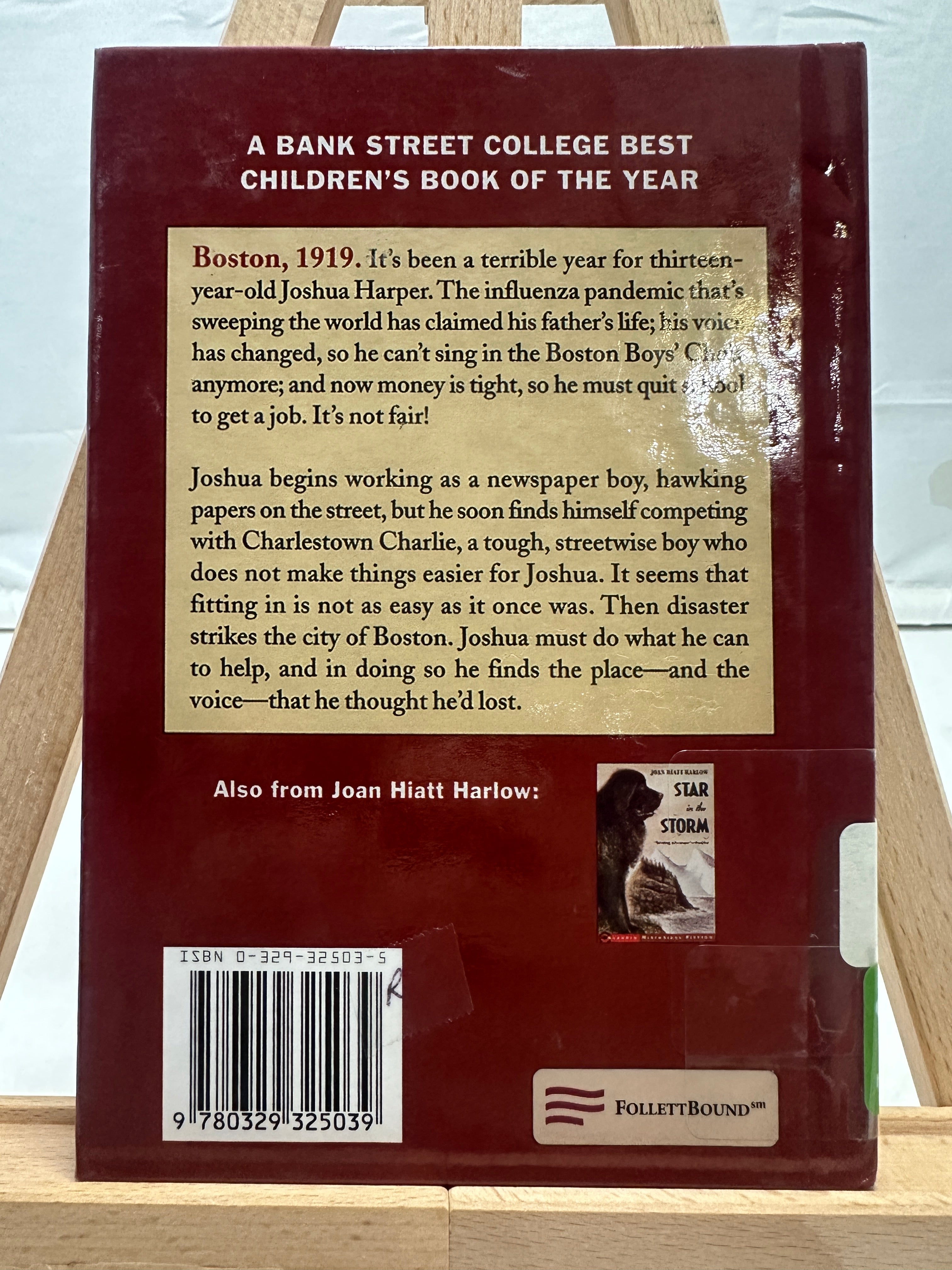 Joshua's Song by Joan Hiatt Harlow Hardcover Children