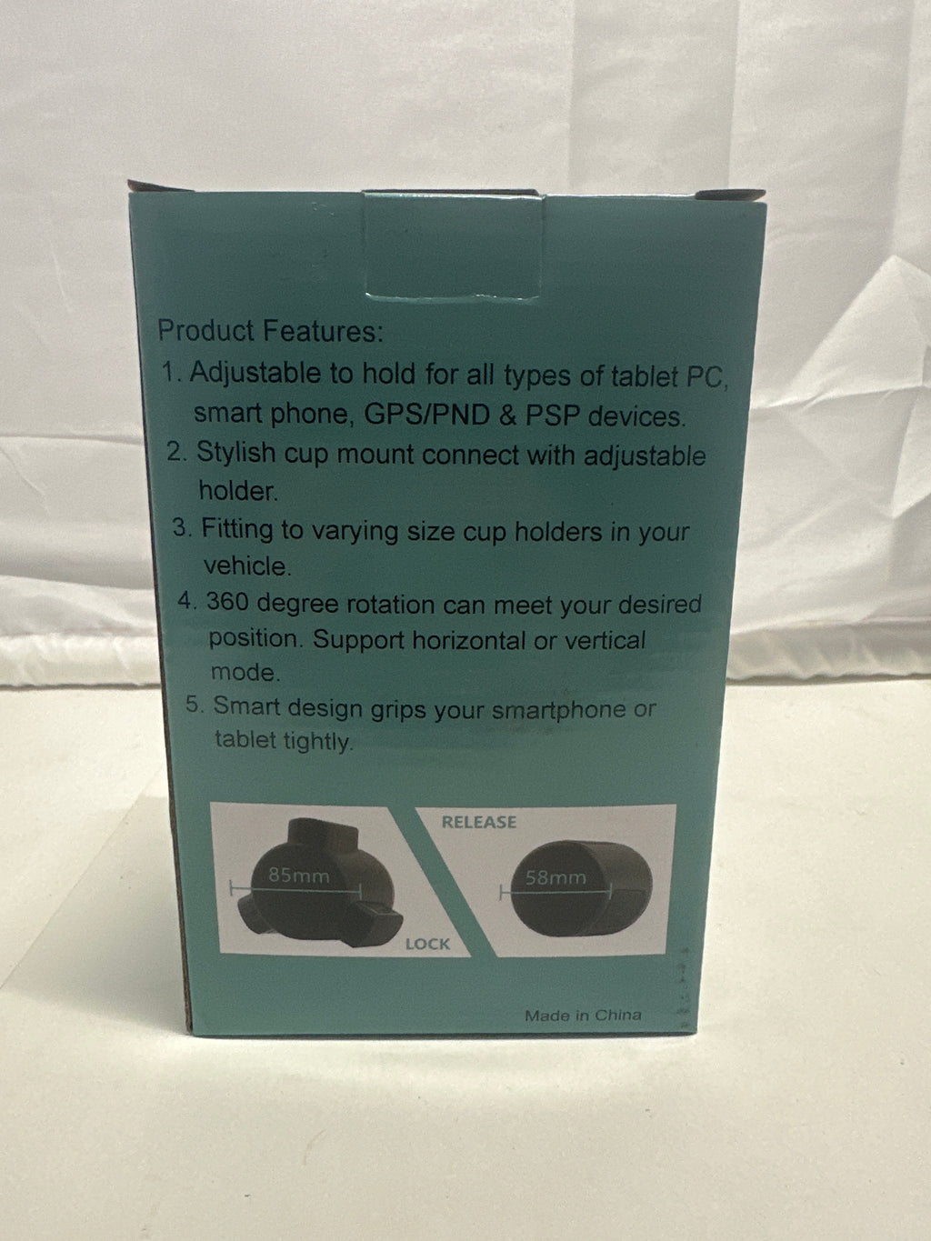 Car Cup Mount Holder – Adjustable 360° Vehicle Phone & Tablet Mount