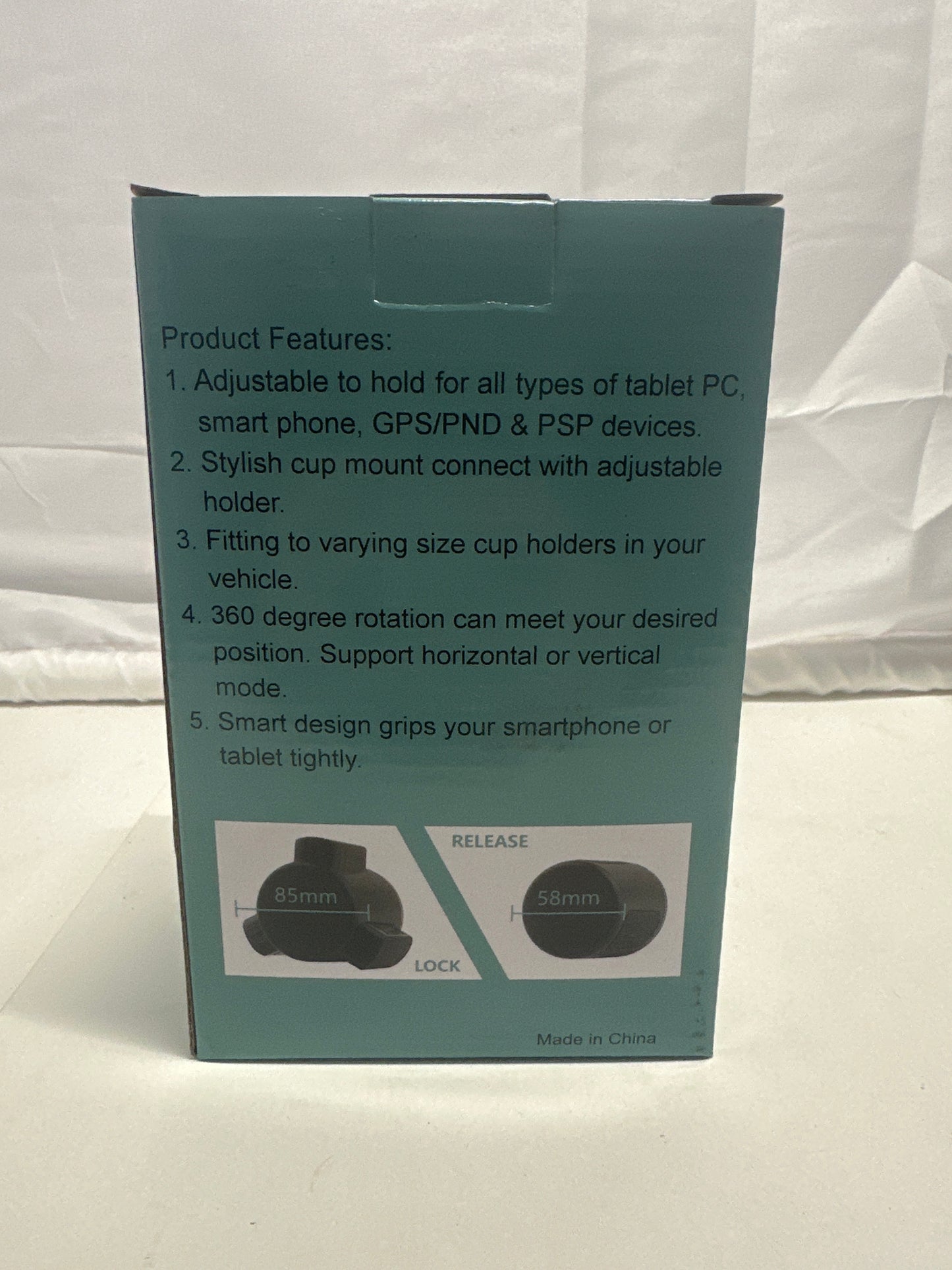 Car Cup Mount Holder – Adjustable 360° Vehicle Phone & Tablet Mount