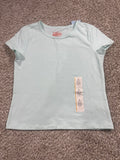 Cat & Jack girls mint green fitted short sleeve T-shirt, size S 6/7
