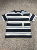 Cat & Jack boys charcoal gray striped oversized T-shirt size S 6/7