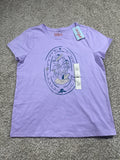 Cat & Jack girls lavender short sleeve animal graphic T-shirt, size L 10/12