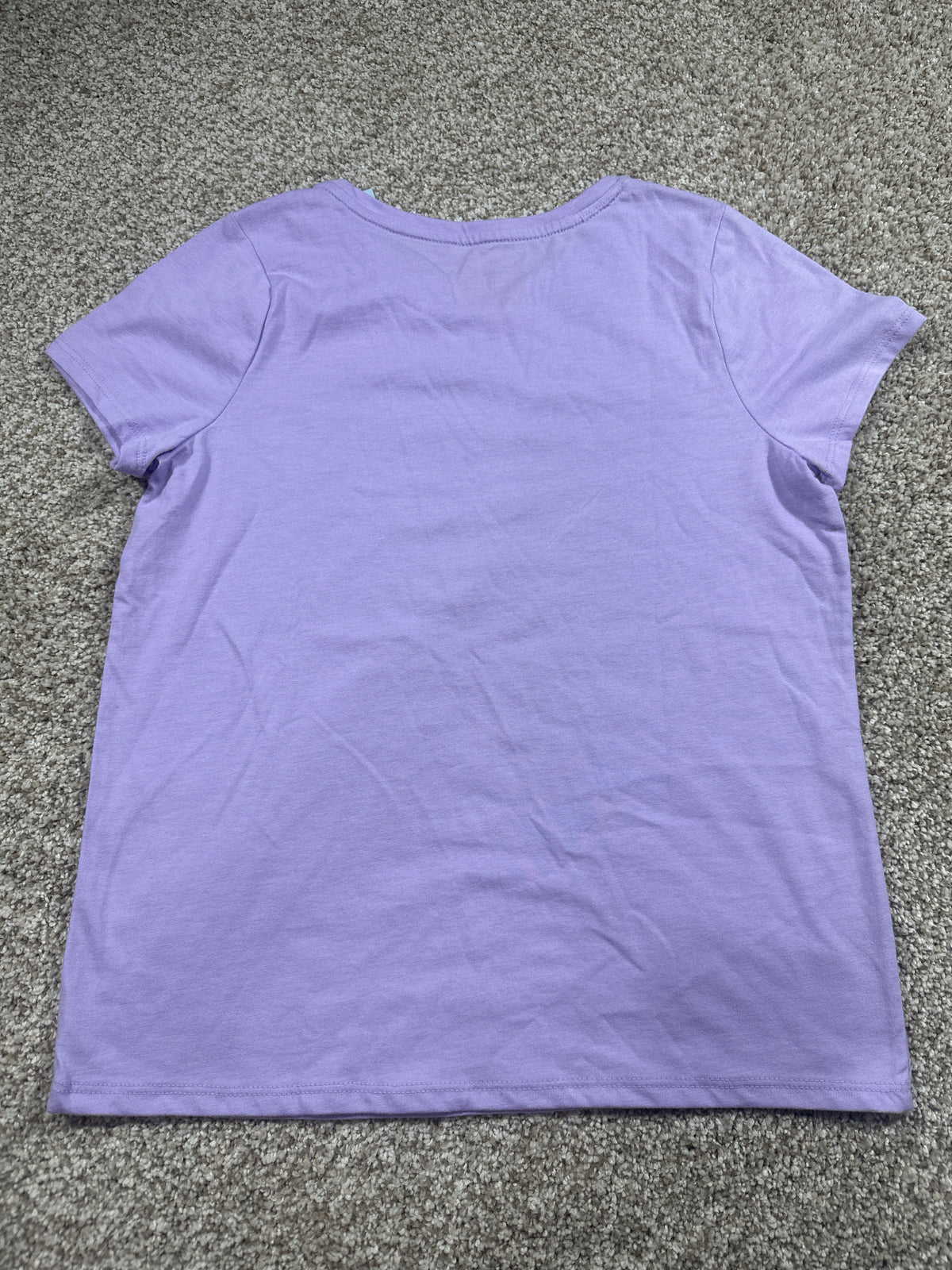 Cat & Jack girls lavender short sleeve animal graphic T-shirt, size L 10/12
