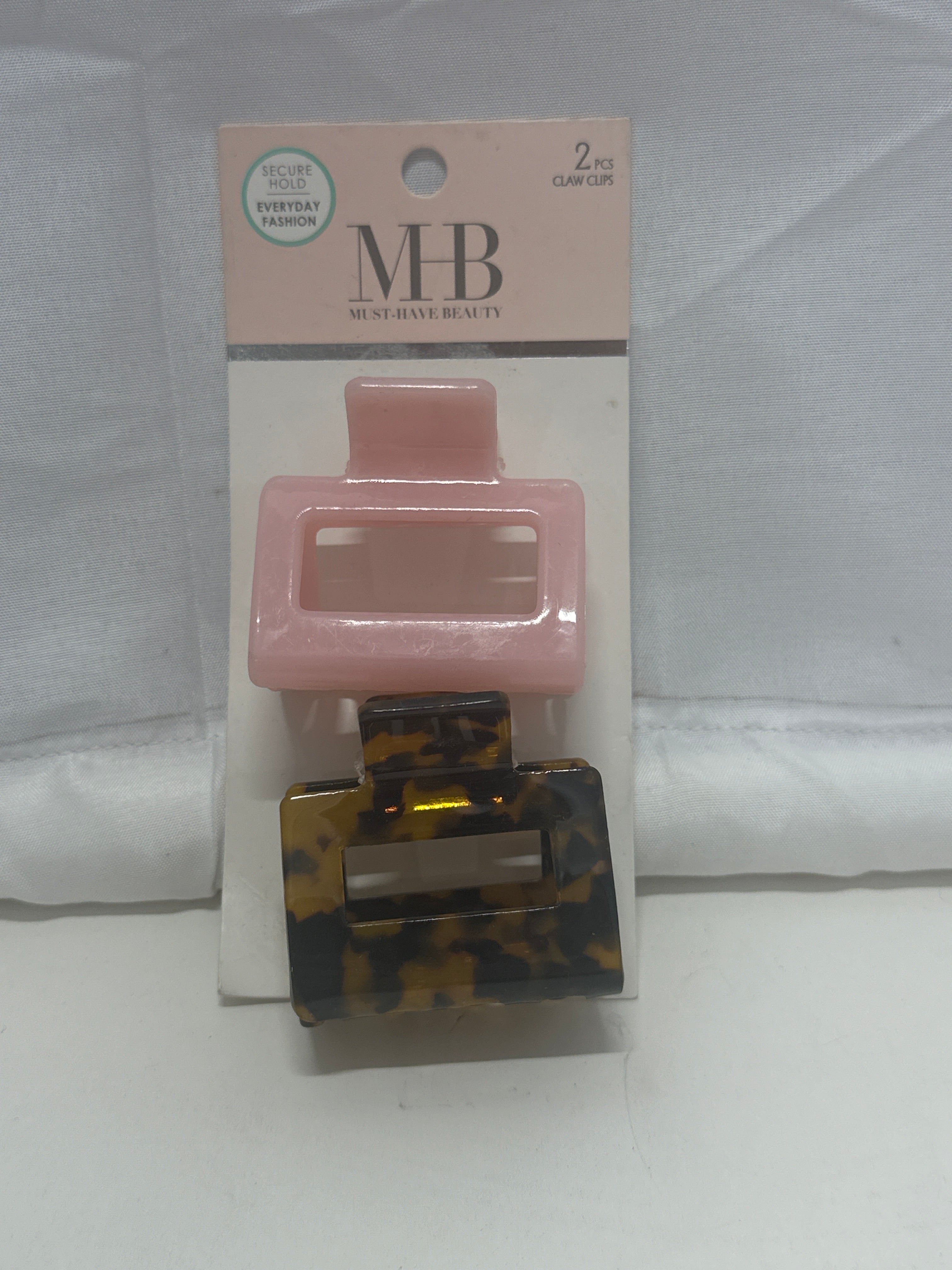Must-Have Beauty Rectangle Claw Clips – 2 Piece Set