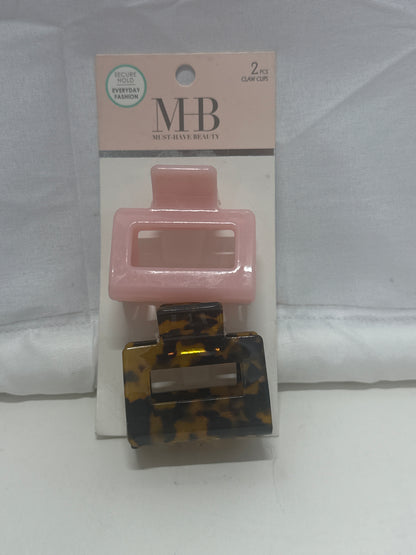 Must-Have Beauty Rectangle Claw Clips – 2 Piece Set