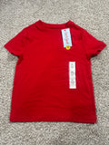 Cat & Jack kids red classic short sleeve T-shirt, size XS 4/5