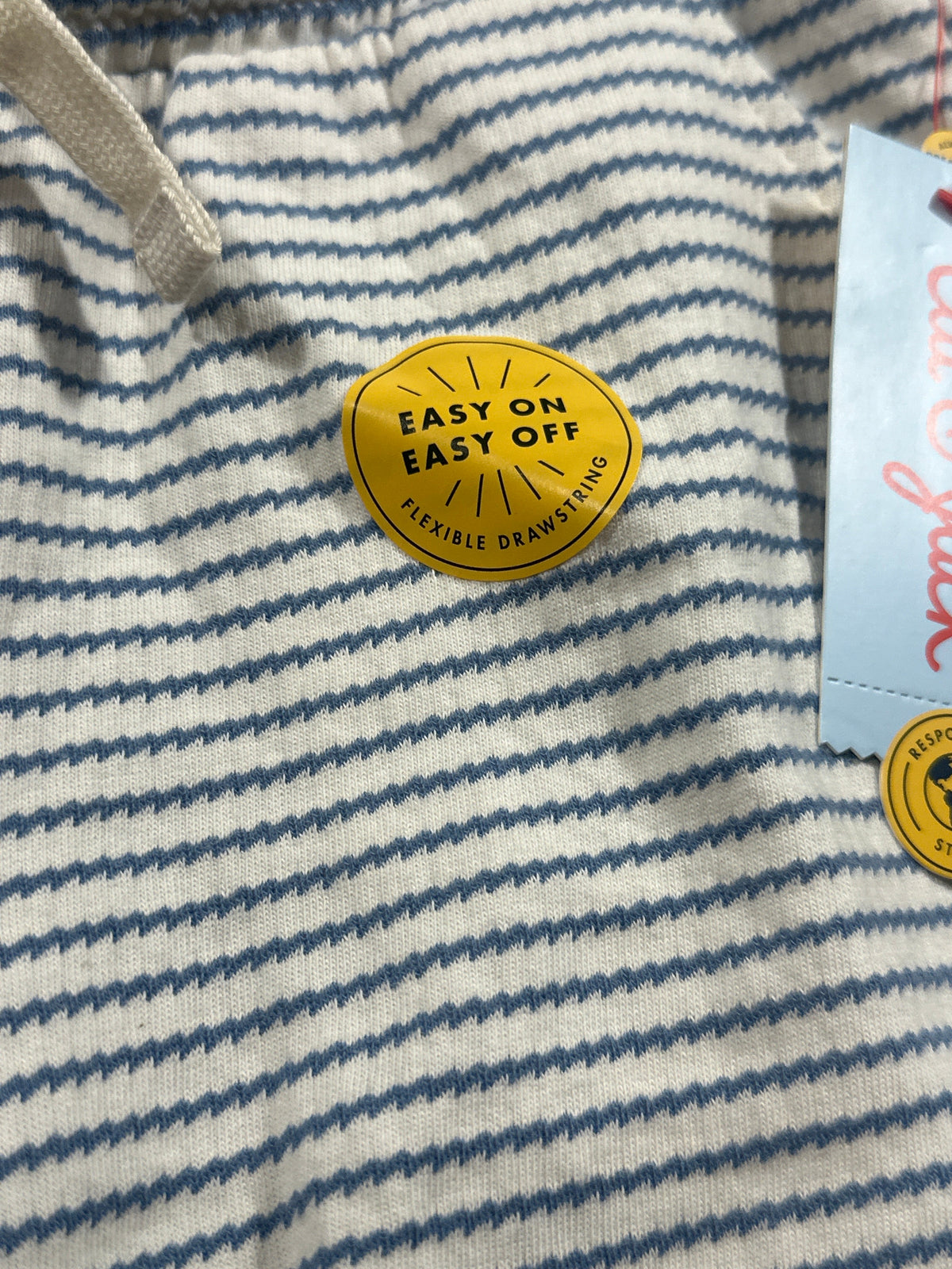 Cat & Jack White Blue Stripe Pull On Shorts Size M 8 - Photo 2