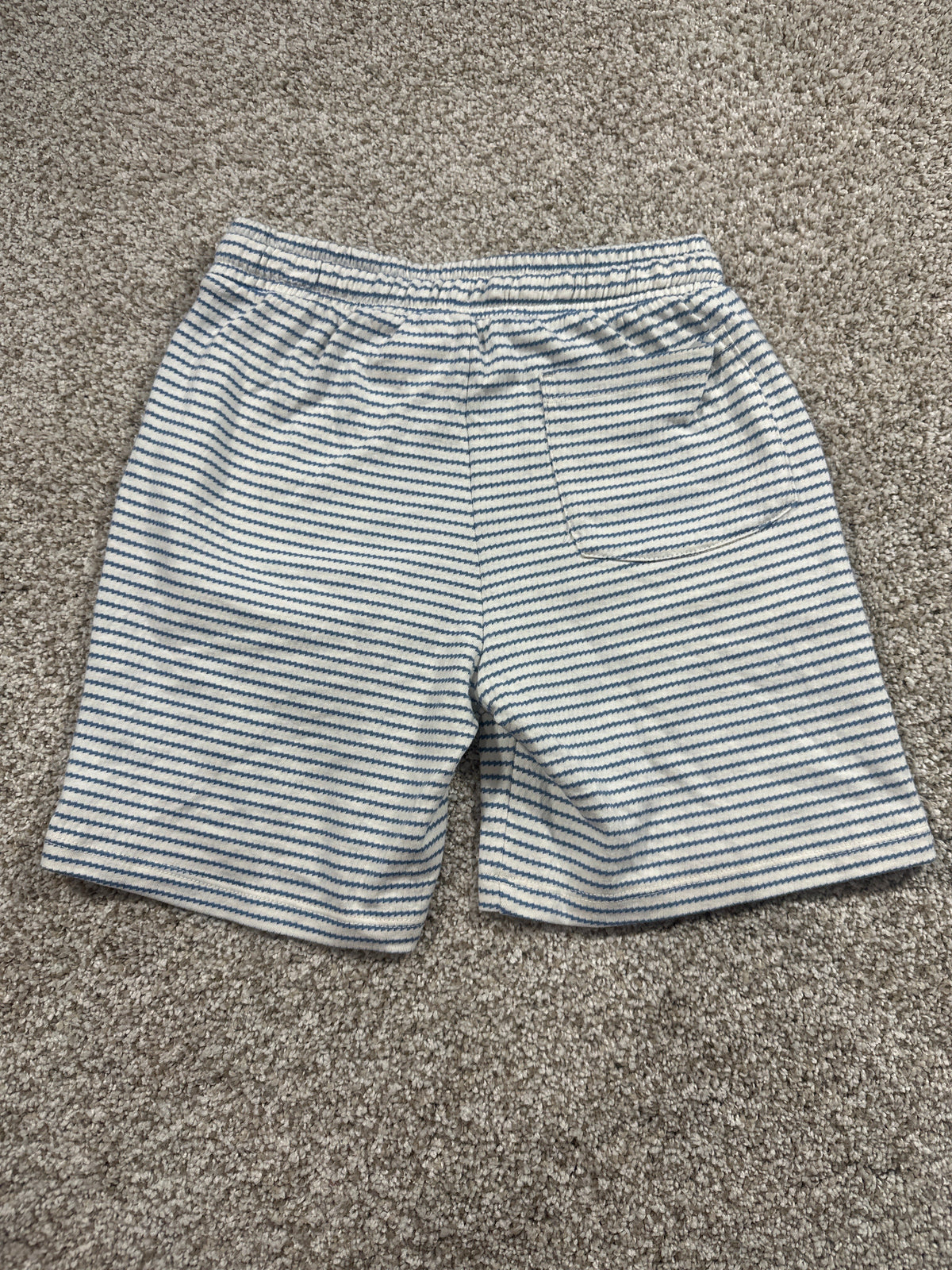 Cat & Jack White Blue Stripe Pull On Shorts Size M 8 - Photo 3