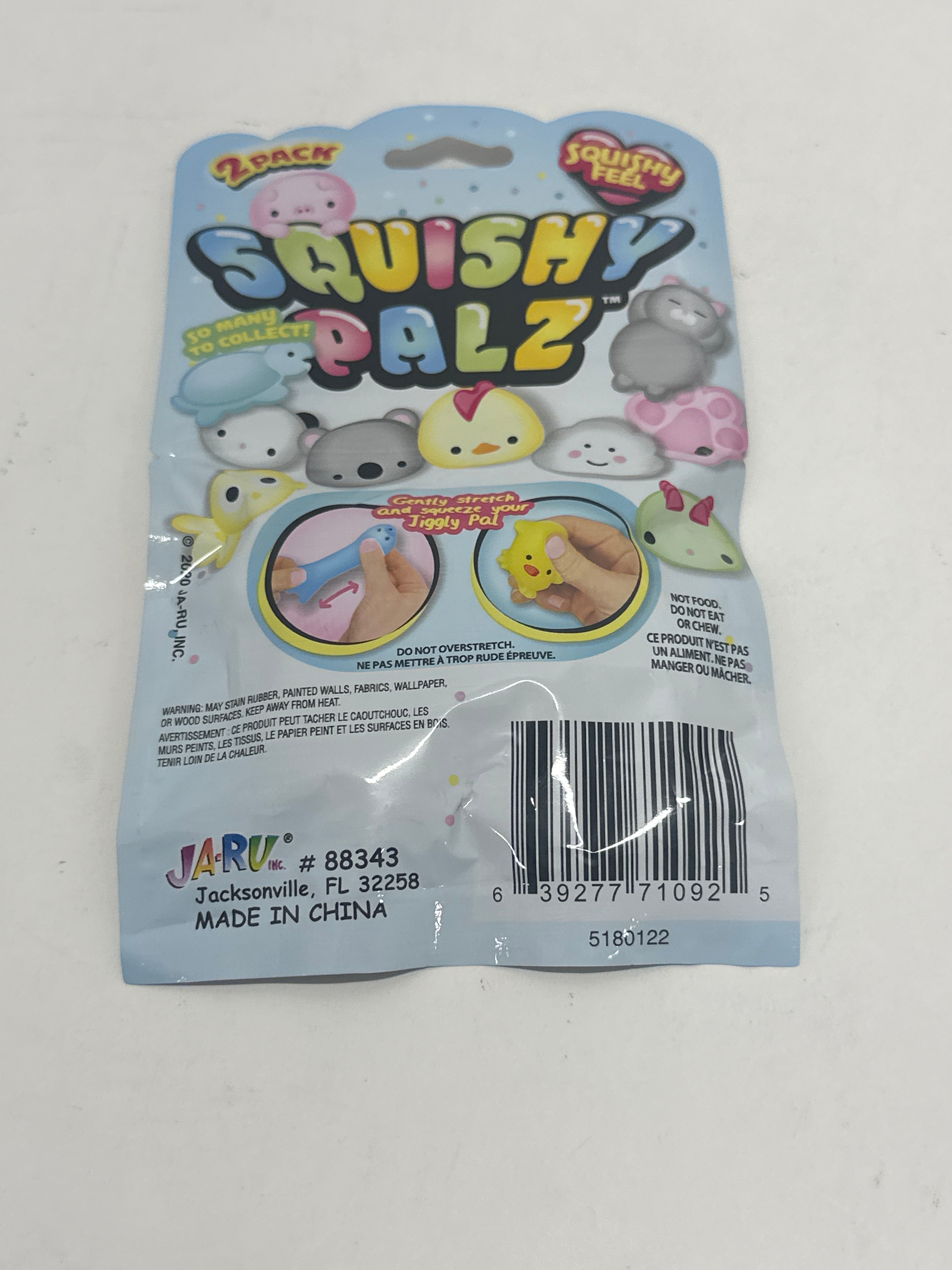 Squishy Palz 2-Pack Stretch & Squeeze Toy Set – 3 Pack Bundle