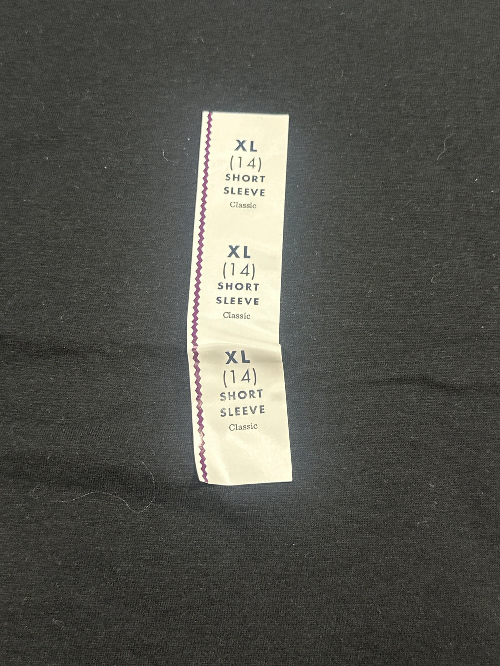 Cat & Jack girls black classic short sleeve T-shirt detail