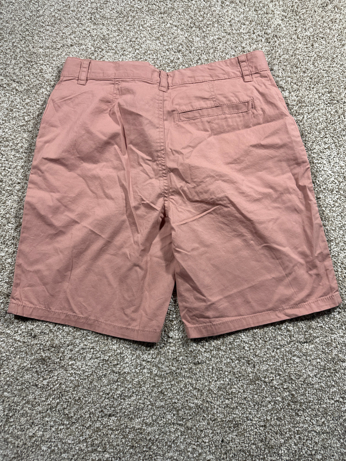 Cat & Jack girls dusty rose flat-front at-the-knee shorts, size 16