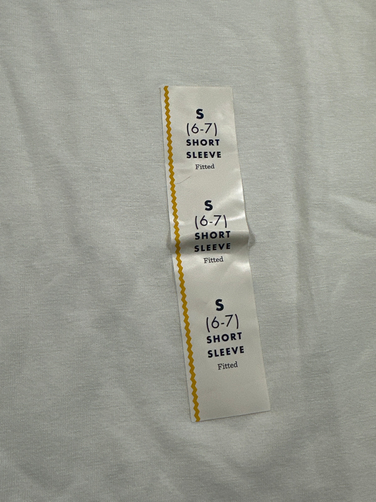Cat & Jack girls cream fitted short sleeve T-shirt detail