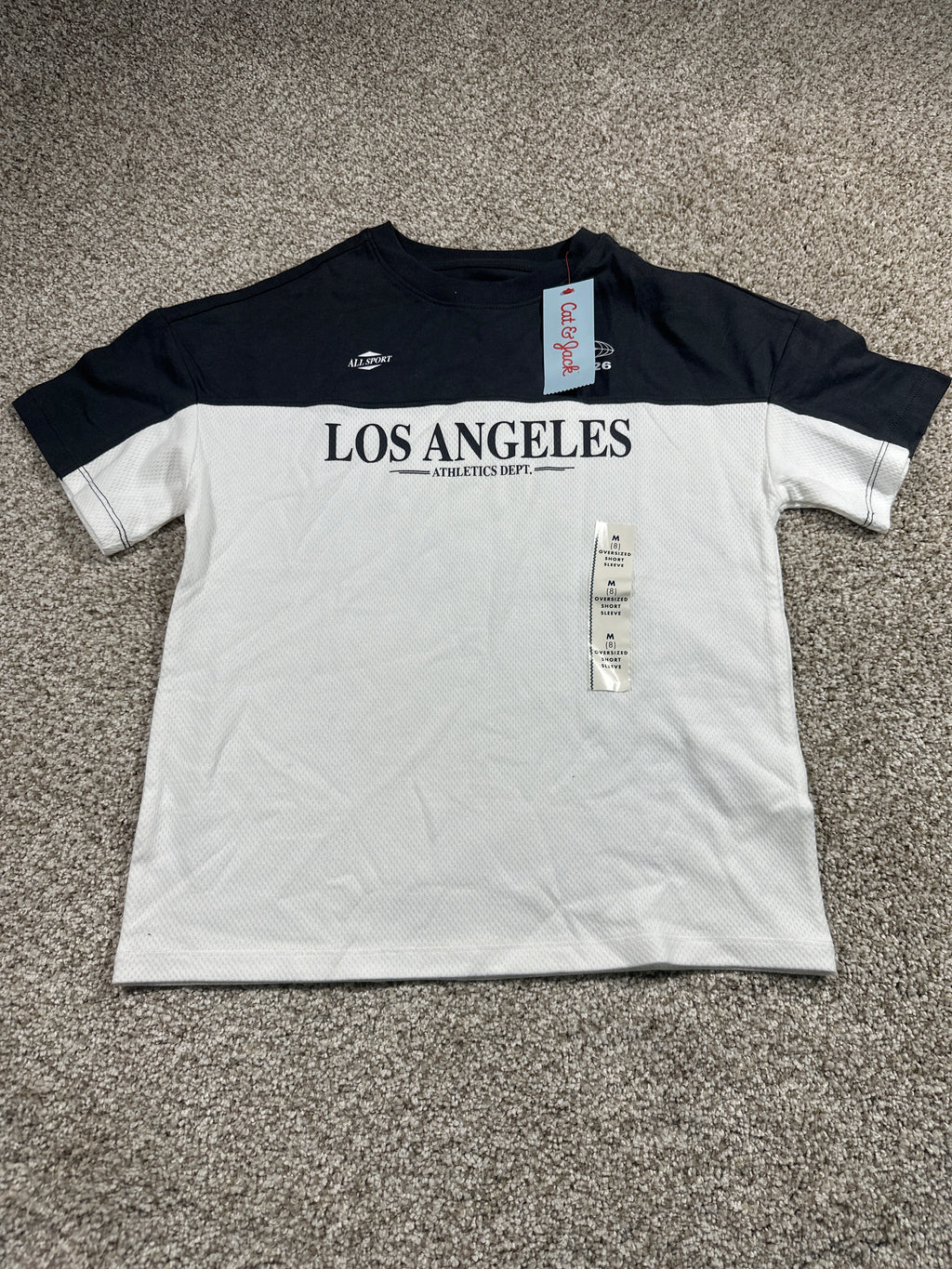 Cat & Jack Boys Los Angeles Colorblock Graphic T-Shirt M 8