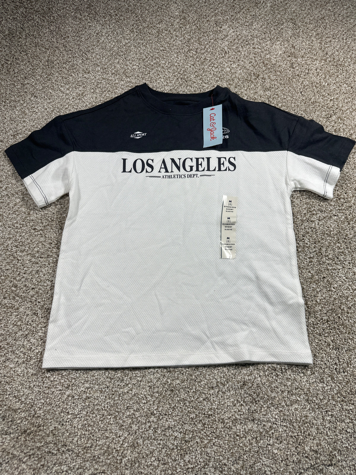 Cat & Jack Boys Los Angeles Colorblock Graphic T-Shirt M 8