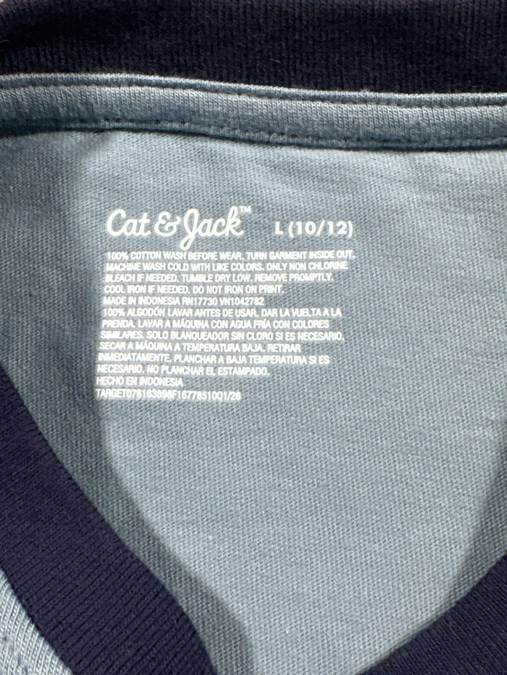 Cat & Jack Steel Blue 32 Graphic T Shirt Size L (10/12) - photo 4