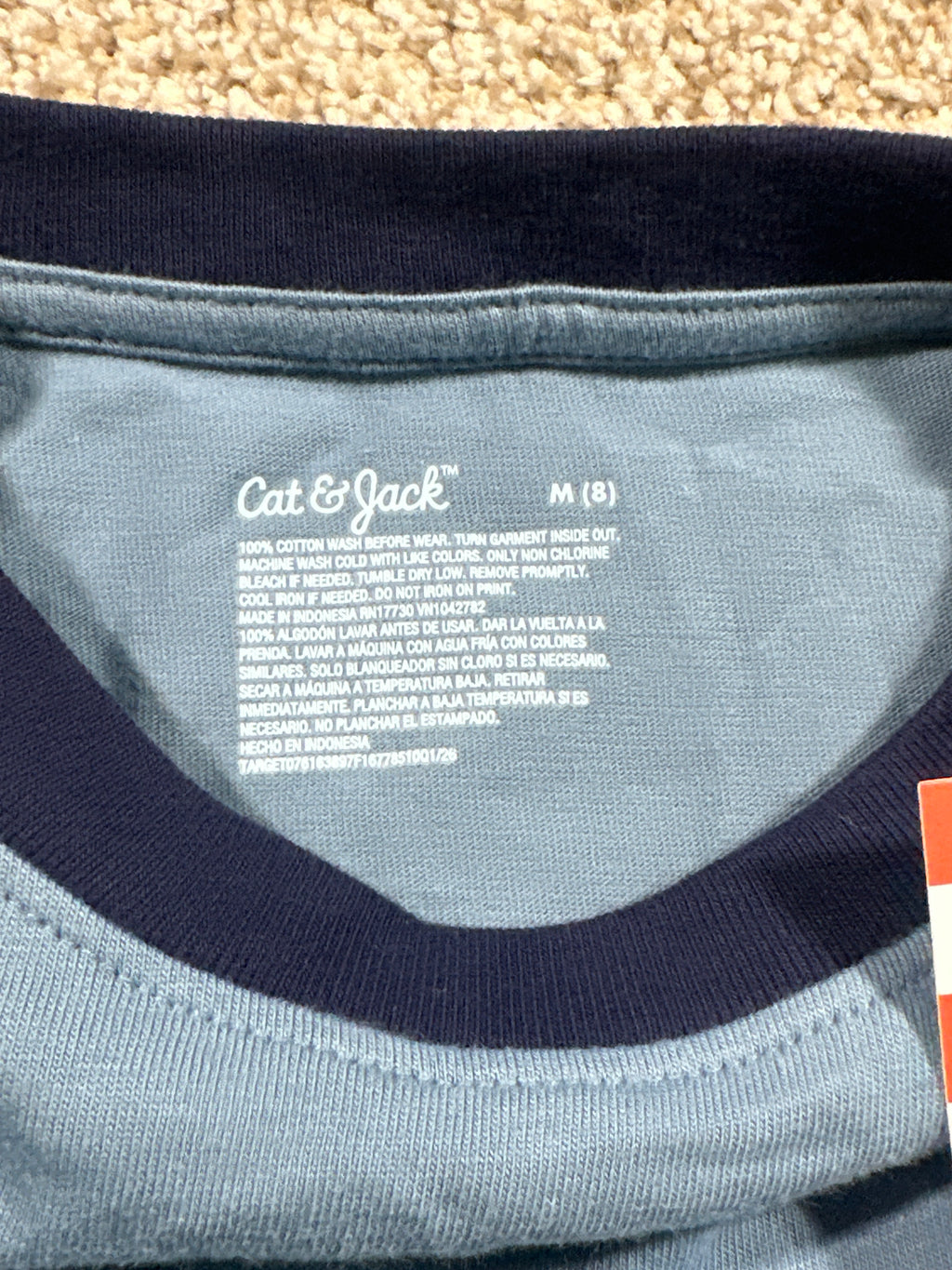 Cat & Jack Steel Blue 32 Graphic T Shirt Size M (8) - photo 4