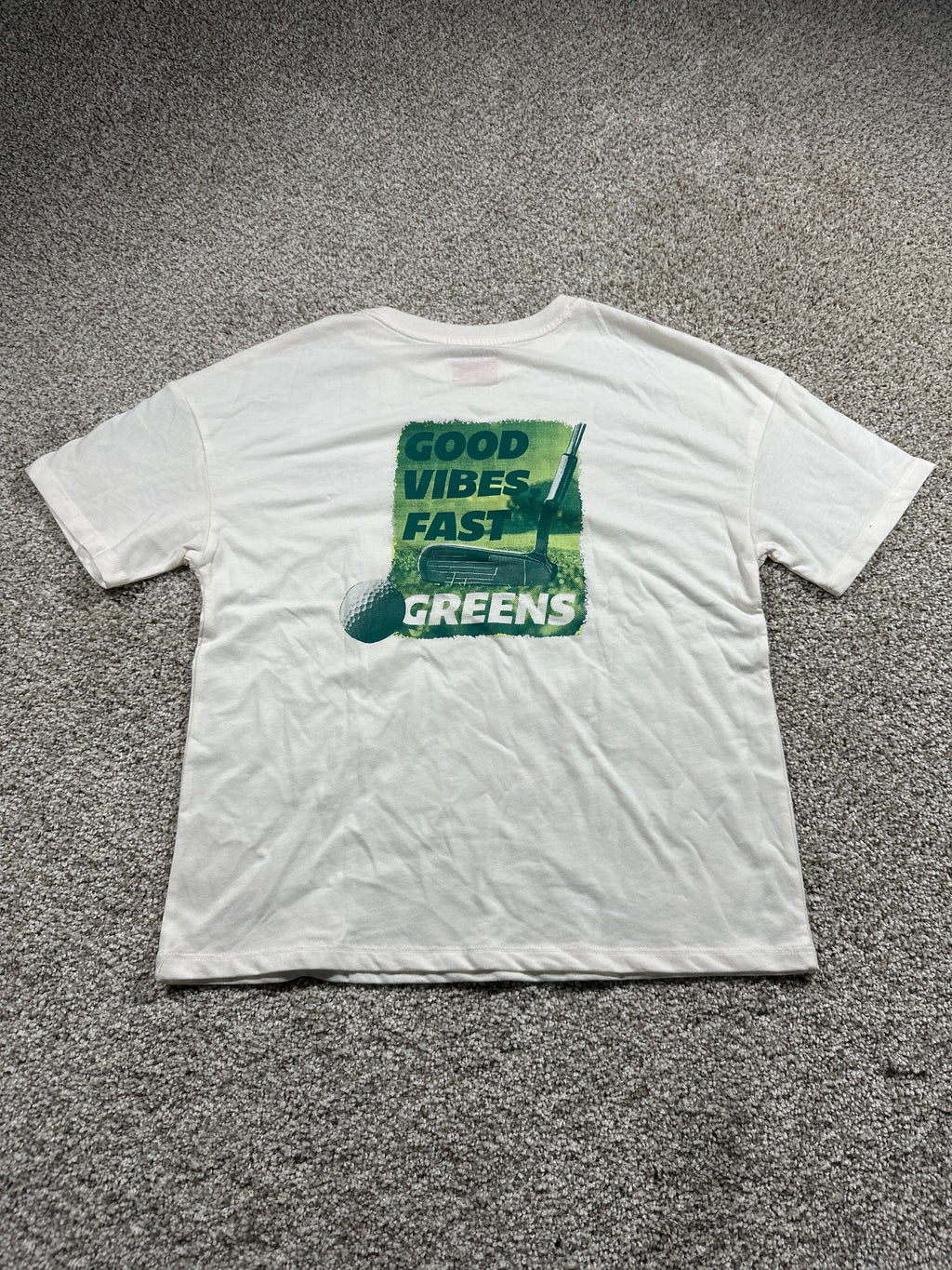Cat & Jack Good Vibes Fast Greens oversized T shirt size L 10 12
