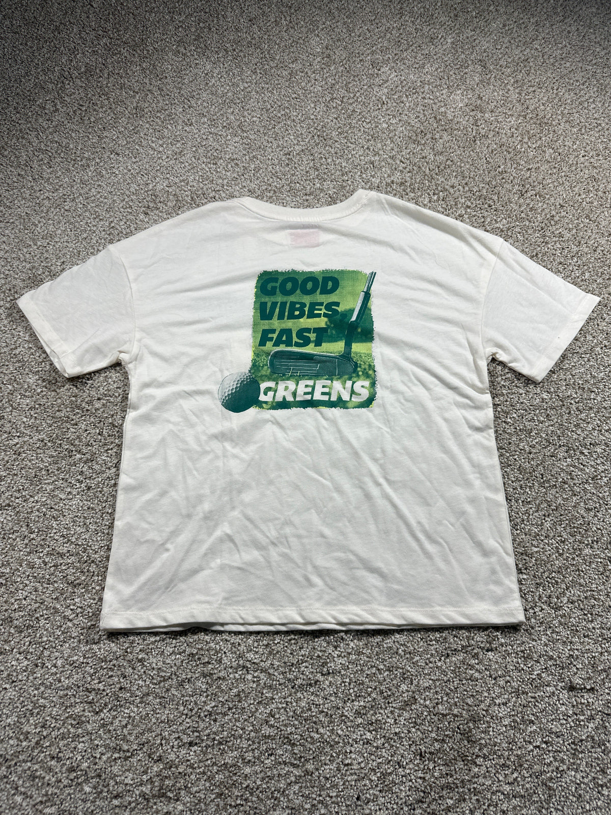 Cat & Jack Good Vibes Fast Greens oversized T shirt size L 10 12