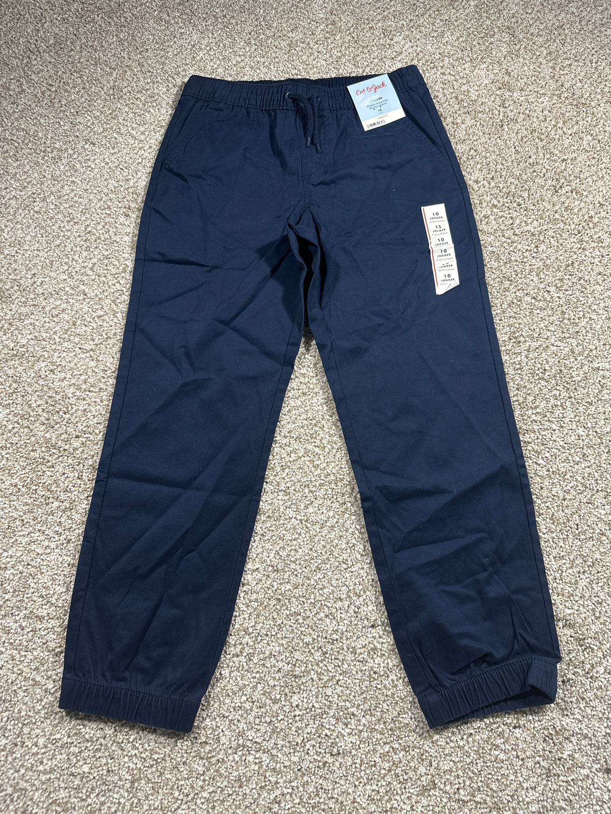 Cat & Jack boys navy jogger pants size 10