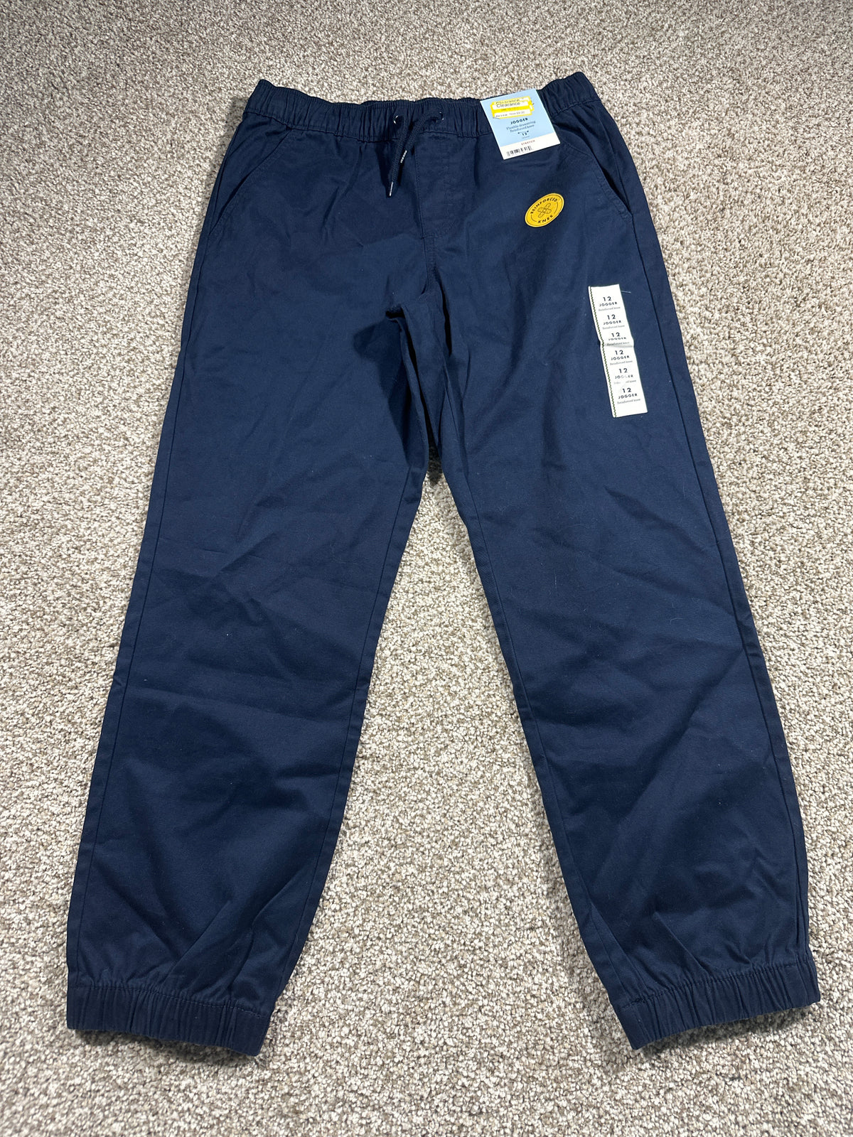 Cat & Jack boys navy jogger pants size 12