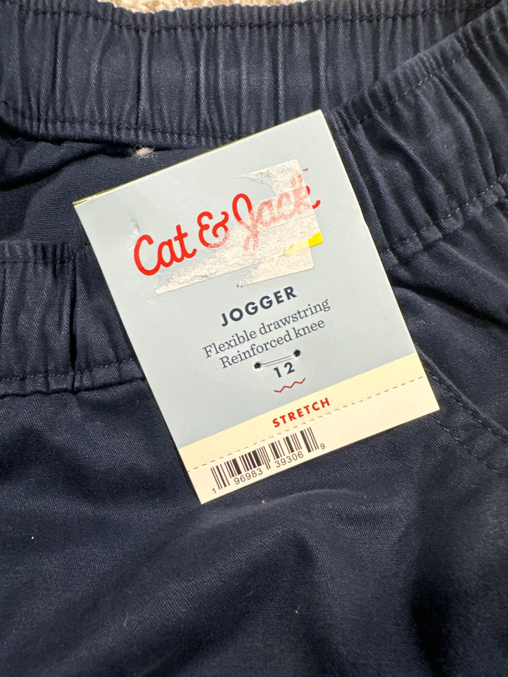 Cat & Jack boys navy jogger pants size 12