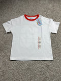 Cat & Jack boys mesh jersey-inspired graphic T-shirt XS 4 5 white orange