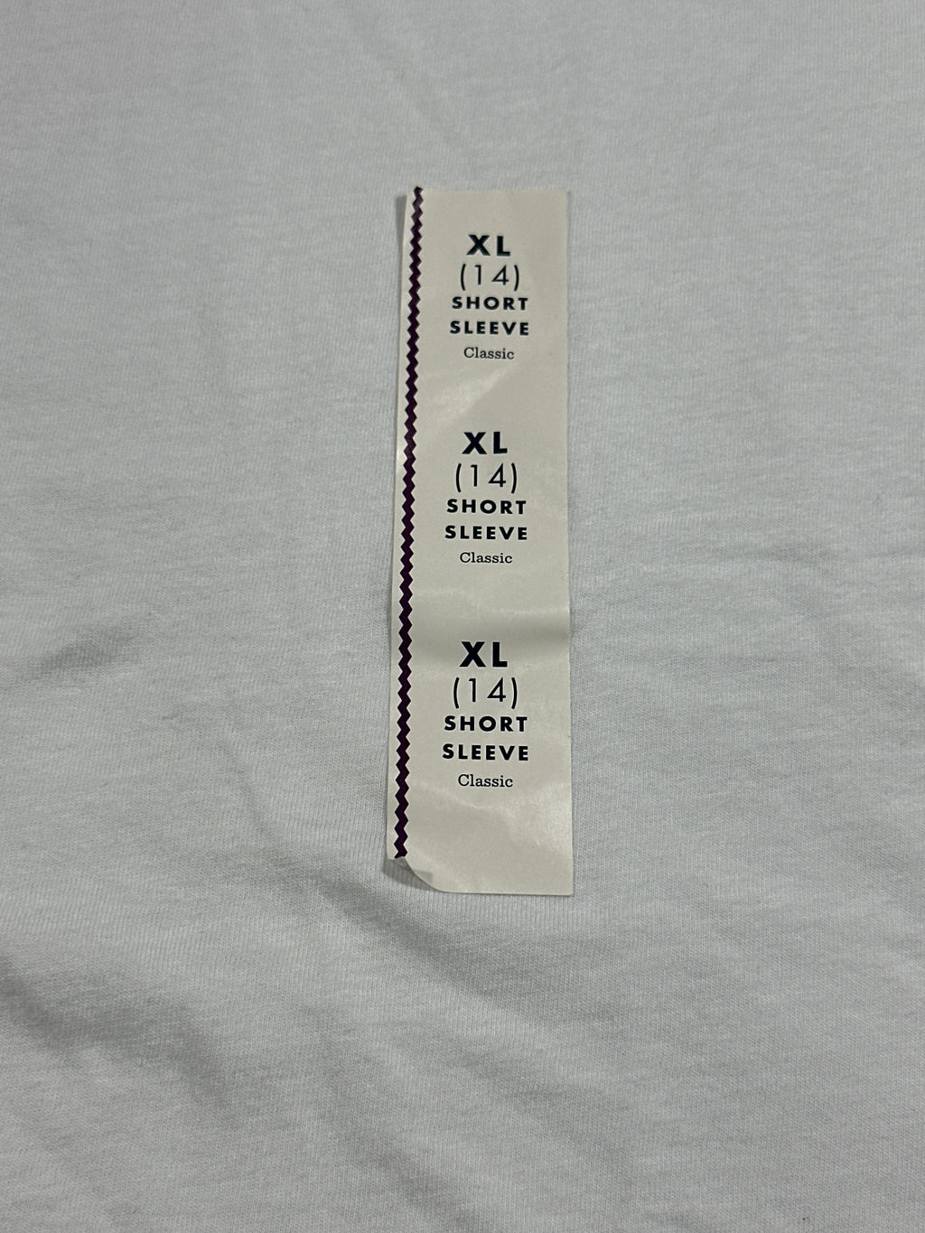 Cat & Jack girls white classic short sleeve T-shirt, size XL 14